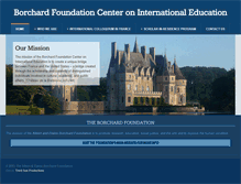Tablet Screenshot of borchardcenter.org